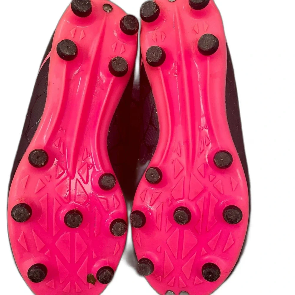 Vizari Avalon Jr FG Kids Soccer Cleats Black and Pink Fuchsia Size 10 - Picture 4 of 5
